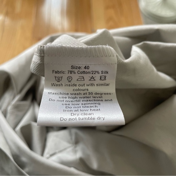 Baum und Pferdgarten Button Front Cotton Silk Gray Short Sleeve Romper US10 DE40 - Picture 9 of 12